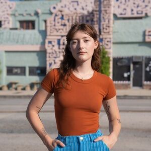 BIG BUD PRESS Bedroom Baby Tee Small burnt terracotta rust